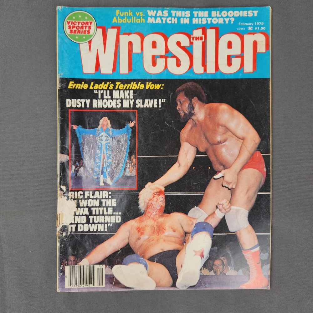 The Wrestler Magazine February‎ 1979 Abdullah Ernie Ladd Ric Flair Wrestling